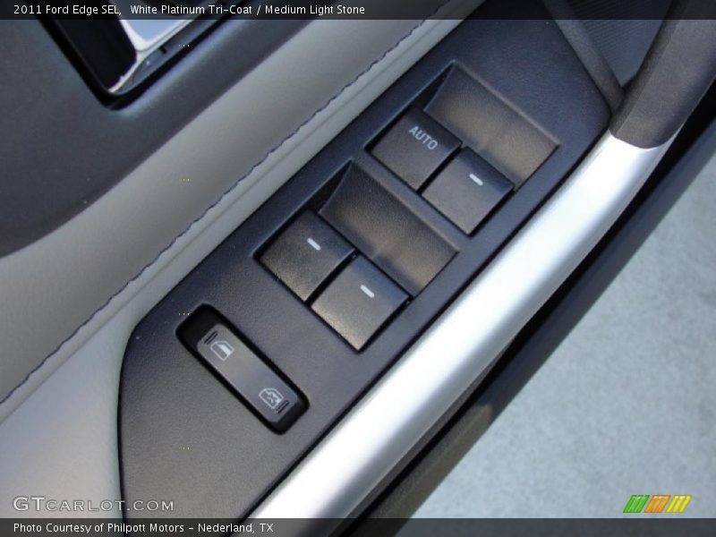 White Platinum Tri-Coat / Medium Light Stone 2011 Ford Edge SEL