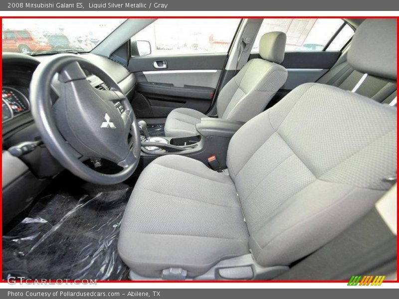 Liquid Silver Metallic / Gray 2008 Mitsubishi Galant ES
