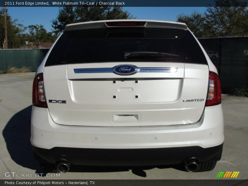 White Platinum Tri-Coat / Charcoal Black 2011 Ford Edge Limited