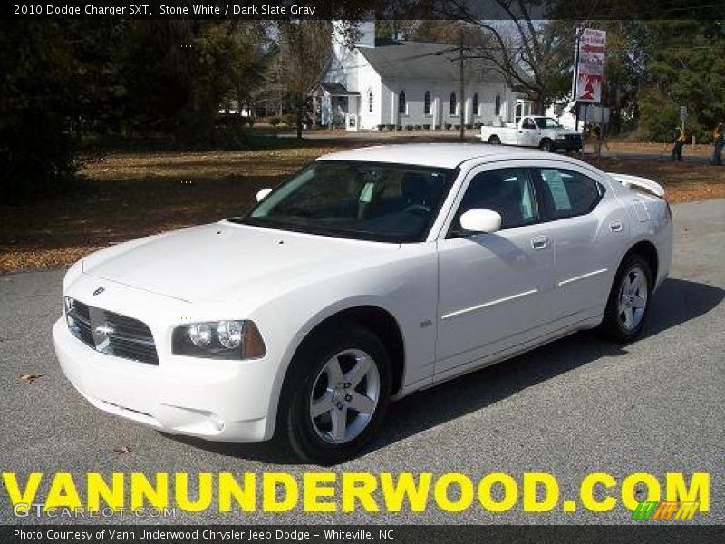 Stone White / Dark Slate Gray 2010 Dodge Charger SXT