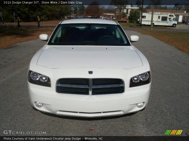 Stone White / Dark Slate Gray 2010 Dodge Charger SXT