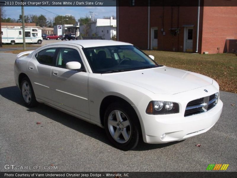 Stone White / Dark Slate Gray 2010 Dodge Charger SXT