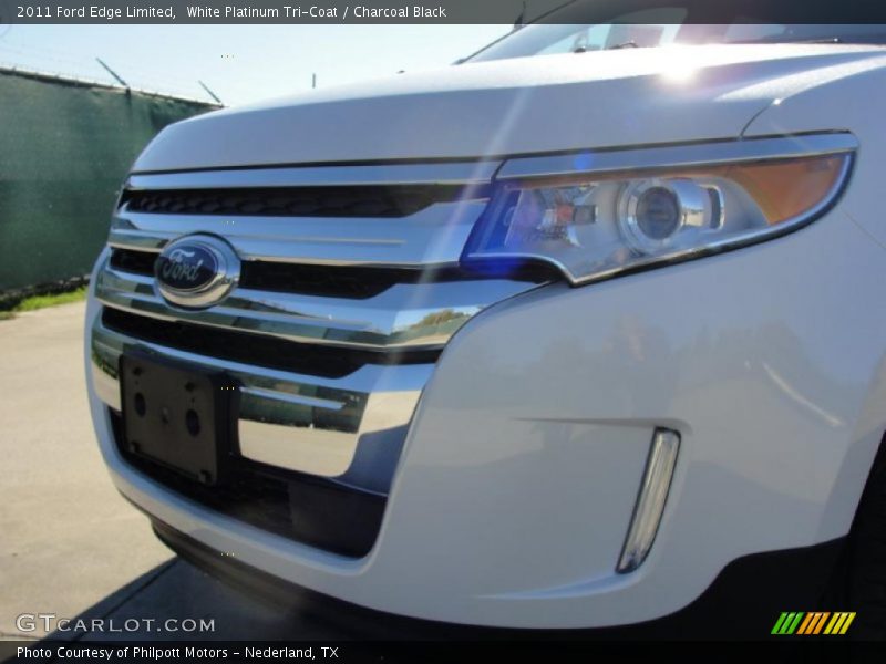 White Platinum Tri-Coat / Charcoal Black 2011 Ford Edge Limited