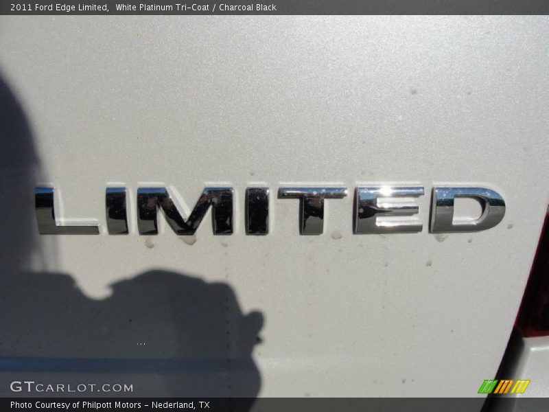 White Platinum Tri-Coat / Charcoal Black 2011 Ford Edge Limited