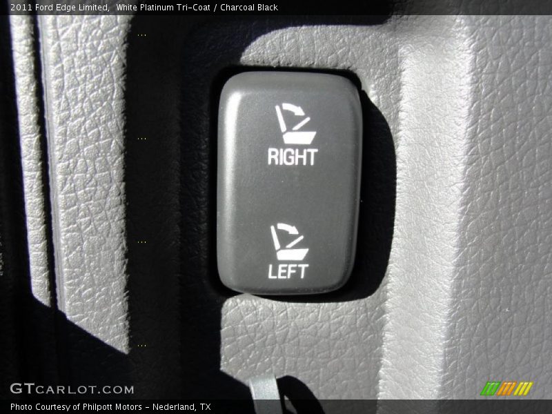 White Platinum Tri-Coat / Charcoal Black 2011 Ford Edge Limited