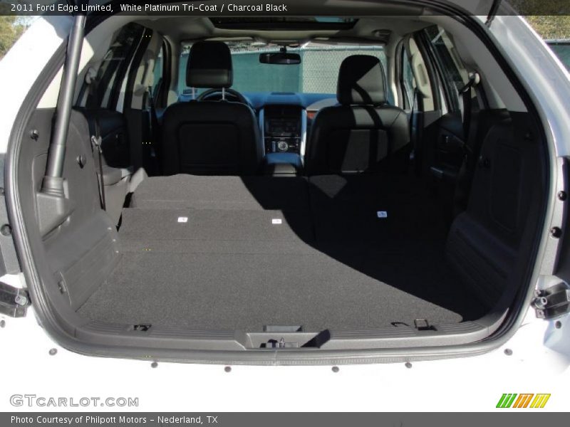 White Platinum Tri-Coat / Charcoal Black 2011 Ford Edge Limited