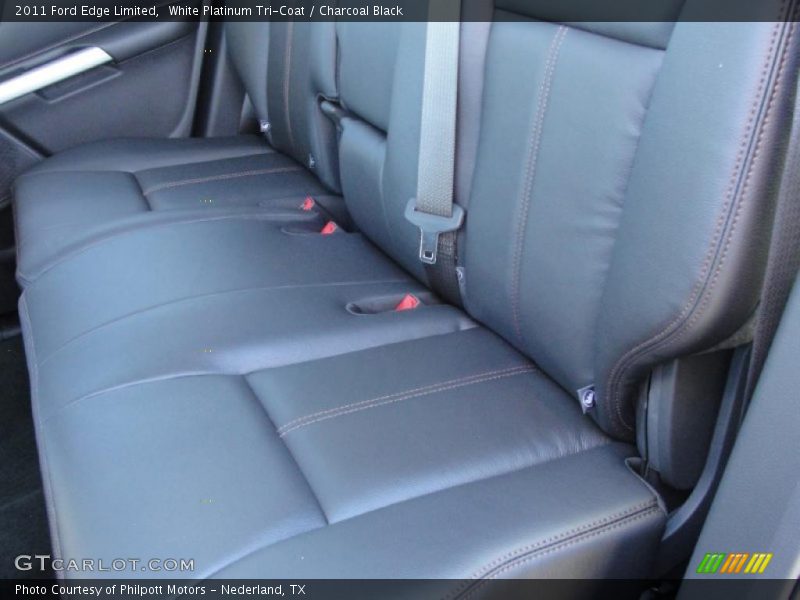 White Platinum Tri-Coat / Charcoal Black 2011 Ford Edge Limited