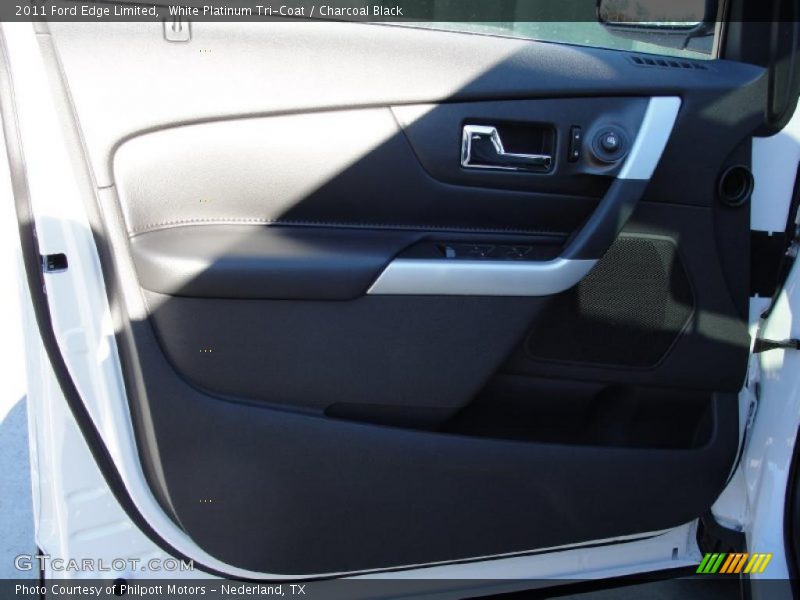 White Platinum Tri-Coat / Charcoal Black 2011 Ford Edge Limited