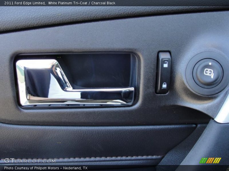 White Platinum Tri-Coat / Charcoal Black 2011 Ford Edge Limited