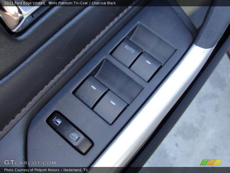 White Platinum Tri-Coat / Charcoal Black 2011 Ford Edge Limited