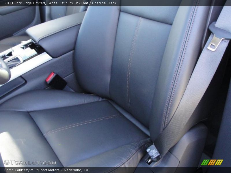 White Platinum Tri-Coat / Charcoal Black 2011 Ford Edge Limited