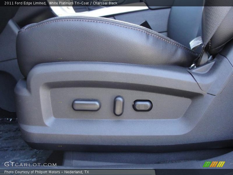White Platinum Tri-Coat / Charcoal Black 2011 Ford Edge Limited