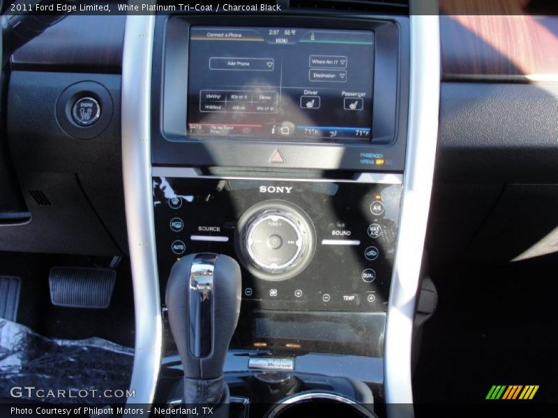 White Platinum Tri-Coat / Charcoal Black 2011 Ford Edge Limited