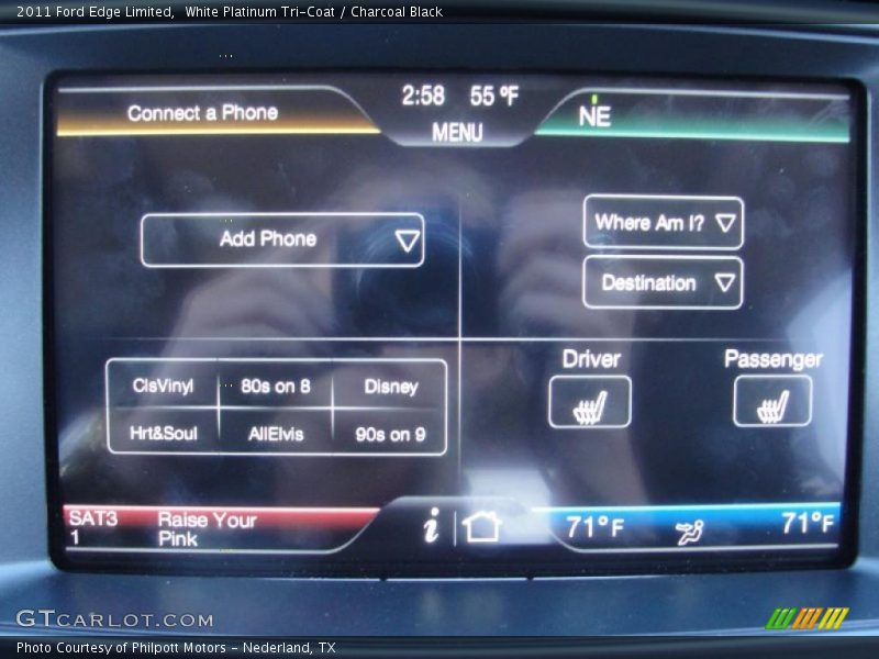 White Platinum Tri-Coat / Charcoal Black 2011 Ford Edge Limited