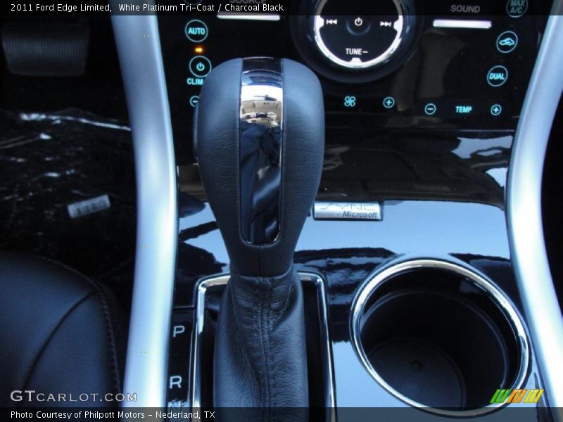 White Platinum Tri-Coat / Charcoal Black 2011 Ford Edge Limited