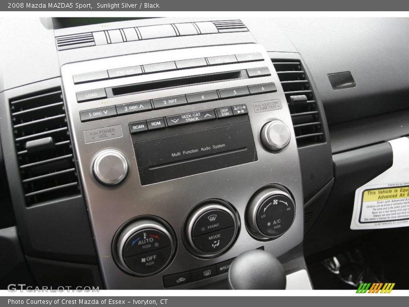 Sunlight Silver / Black 2008 Mazda MAZDA5 Sport