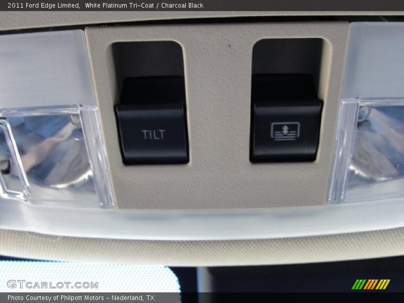 White Platinum Tri-Coat / Charcoal Black 2011 Ford Edge Limited