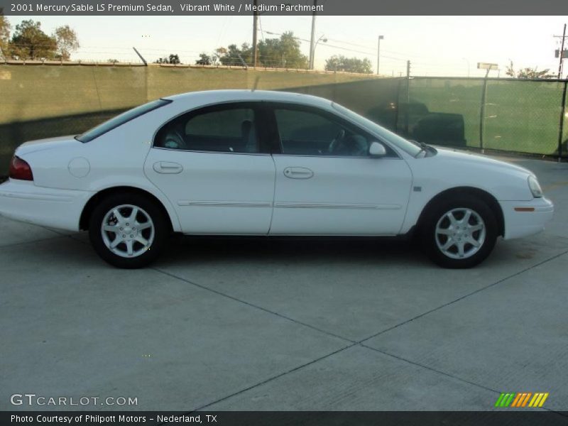 Vibrant White / Medium Parchment 2001 Mercury Sable LS Premium Sedan
