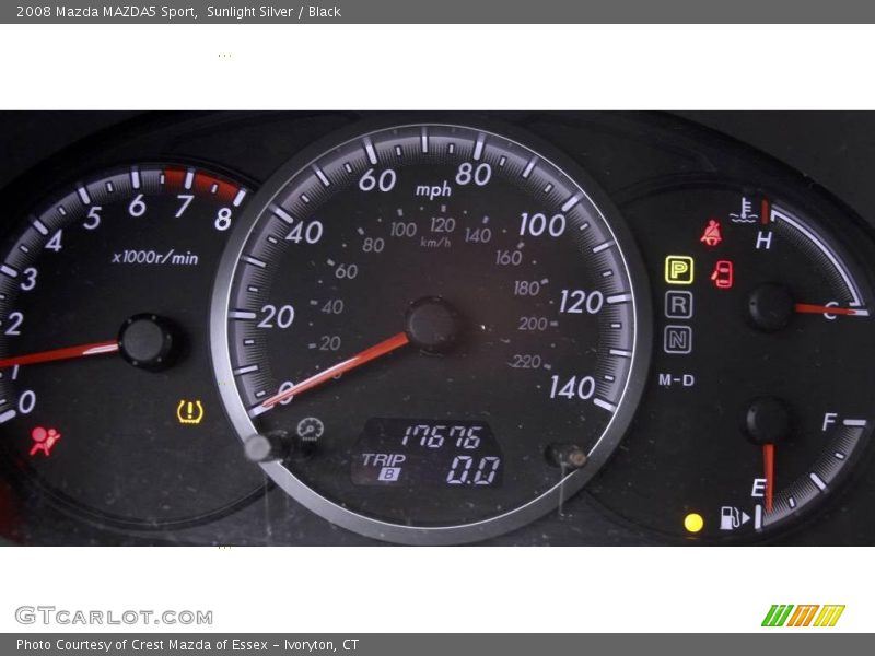 Sunlight Silver / Black 2008 Mazda MAZDA5 Sport