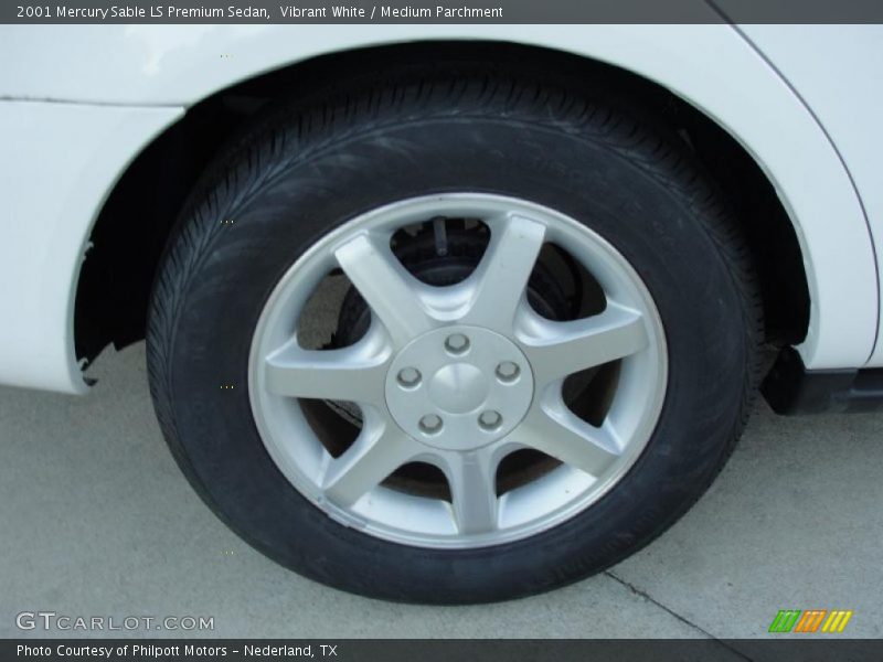 Vibrant White / Medium Parchment 2001 Mercury Sable LS Premium Sedan
