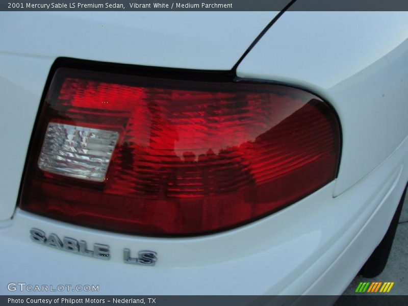 Vibrant White / Medium Parchment 2001 Mercury Sable LS Premium Sedan