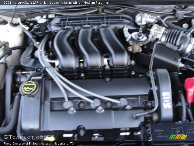 Vibrant White / Medium Parchment 2001 Mercury Sable LS Premium Sedan