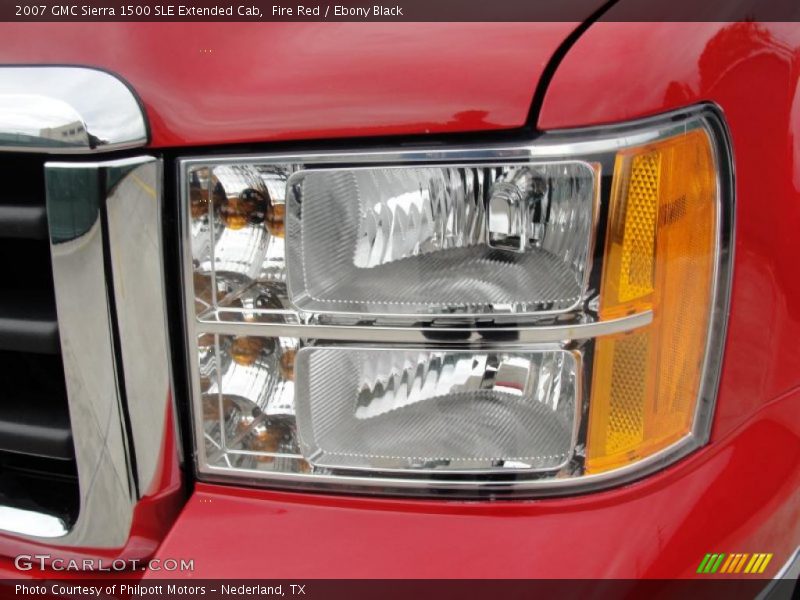 Fire Red / Ebony Black 2007 GMC Sierra 1500 SLE Extended Cab