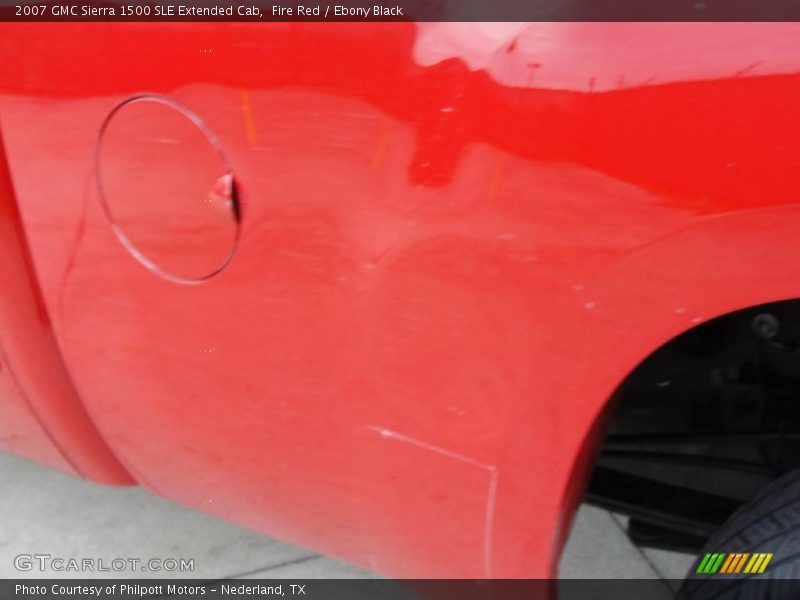 Fire Red / Ebony Black 2007 GMC Sierra 1500 SLE Extended Cab