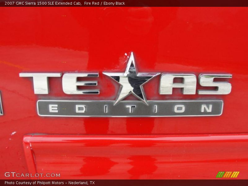 Fire Red / Ebony Black 2007 GMC Sierra 1500 SLE Extended Cab
