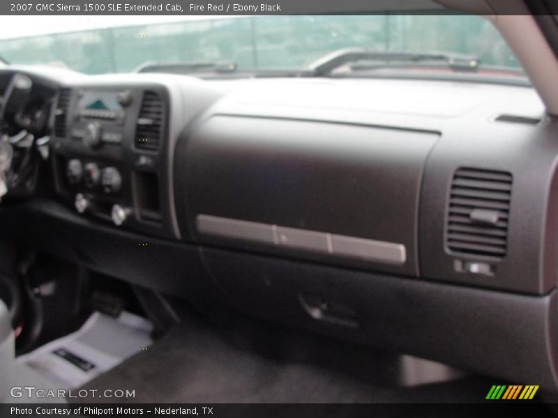 Fire Red / Ebony Black 2007 GMC Sierra 1500 SLE Extended Cab