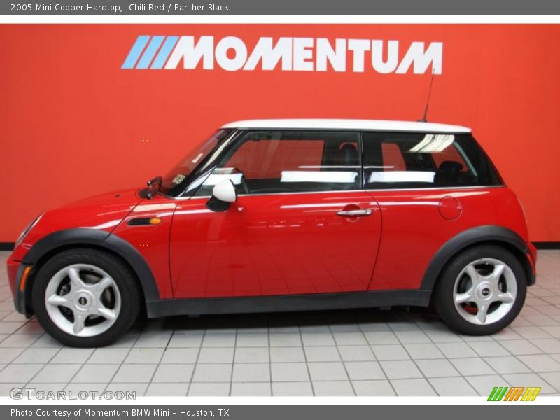 Chili Red / Panther Black 2005 Mini Cooper Hardtop