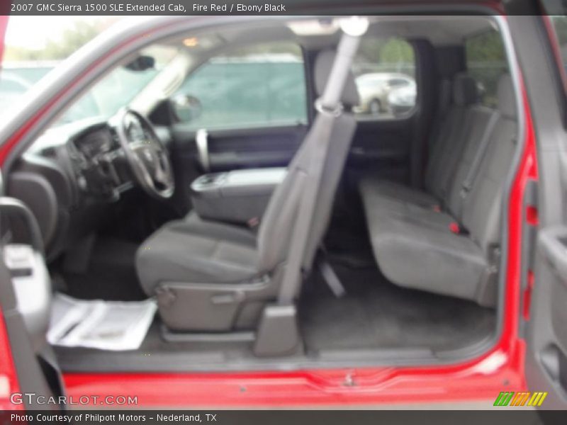 Fire Red / Ebony Black 2007 GMC Sierra 1500 SLE Extended Cab