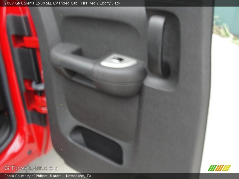 Fire Red / Ebony Black 2007 GMC Sierra 1500 SLE Extended Cab