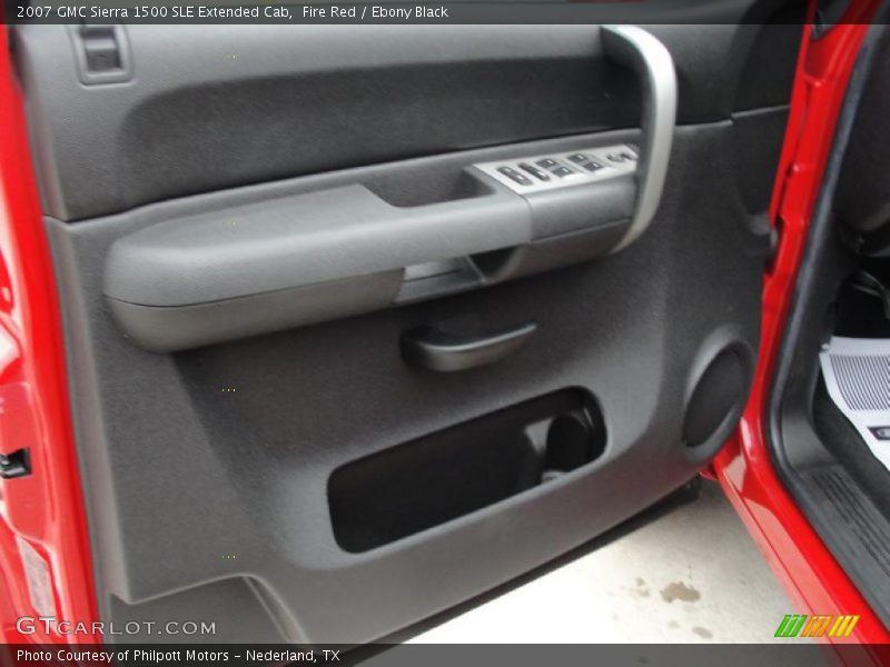 Fire Red / Ebony Black 2007 GMC Sierra 1500 SLE Extended Cab