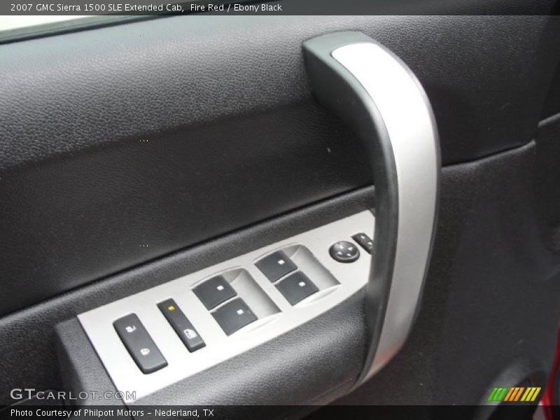 Fire Red / Ebony Black 2007 GMC Sierra 1500 SLE Extended Cab
