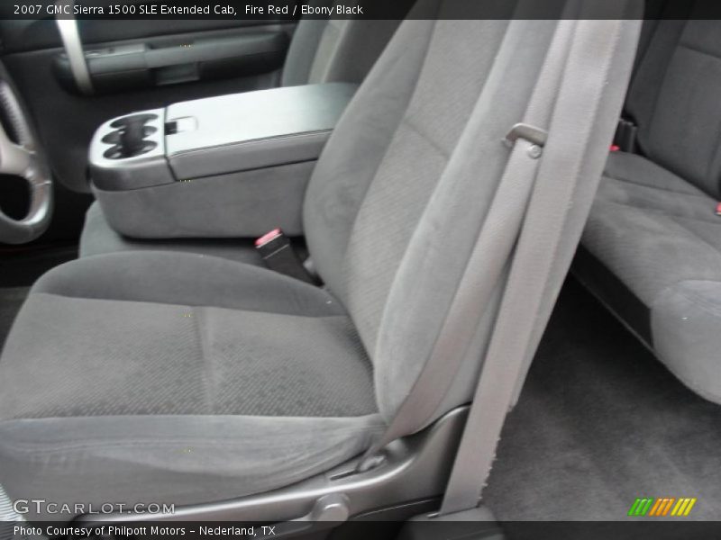 Fire Red / Ebony Black 2007 GMC Sierra 1500 SLE Extended Cab