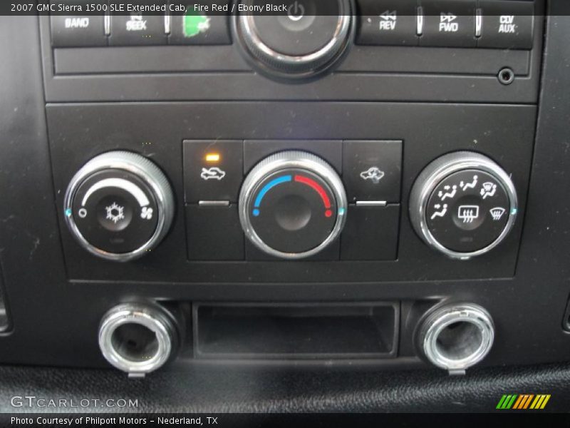 Fire Red / Ebony Black 2007 GMC Sierra 1500 SLE Extended Cab