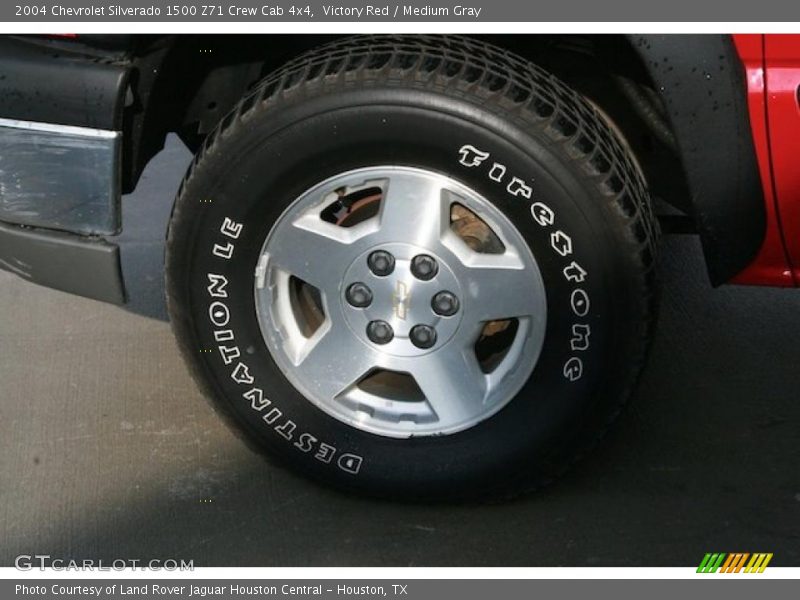 Victory Red / Medium Gray 2004 Chevrolet Silverado 1500 Z71 Crew Cab 4x4
