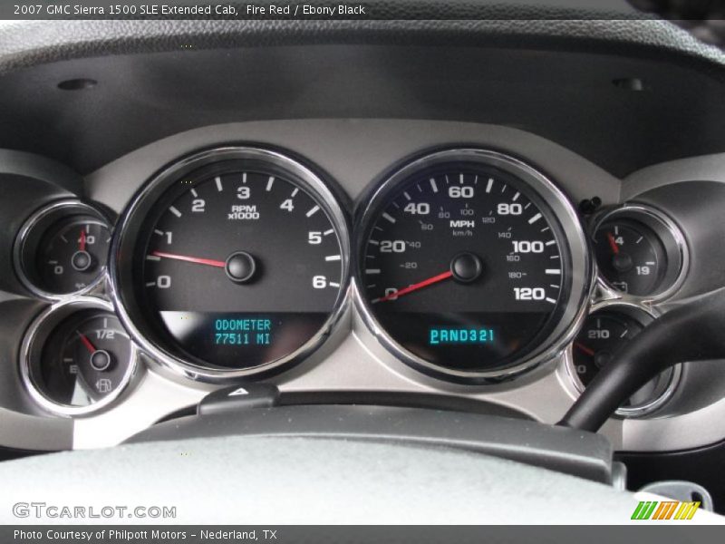  2007 Sierra 1500 SLE Extended Cab SLE Extended Cab Gauges