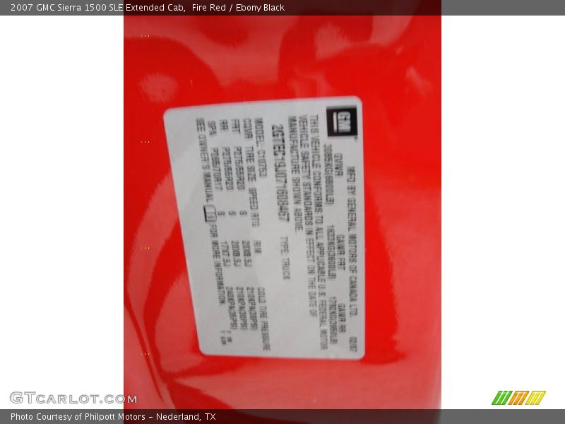 Fire Red / Ebony Black 2007 GMC Sierra 1500 SLE Extended Cab