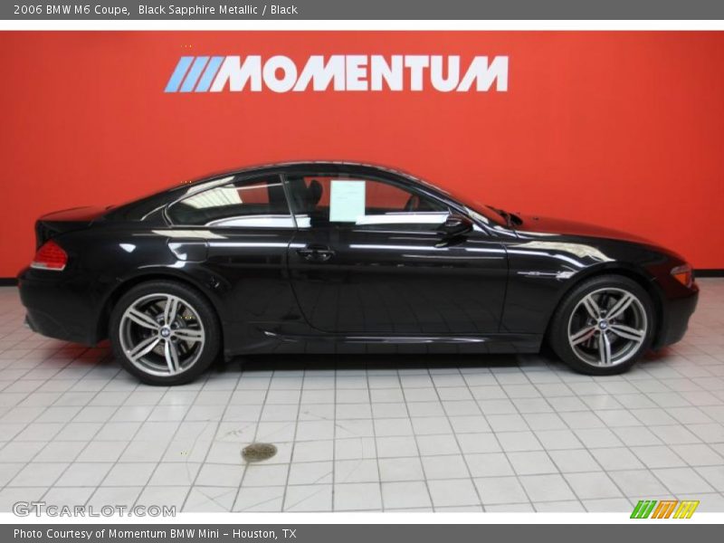 Black Sapphire Metallic / Black 2006 BMW M6 Coupe
