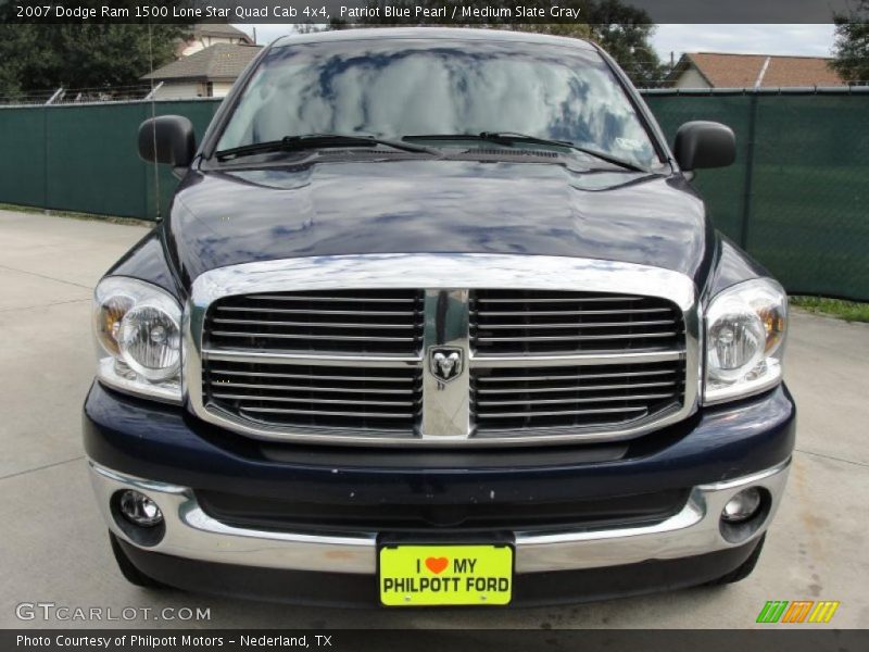 Patriot Blue Pearl / Medium Slate Gray 2007 Dodge Ram 1500 Lone Star Quad Cab 4x4