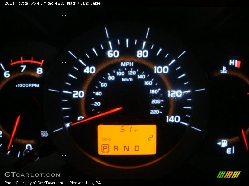 Black / Sand Beige 2011 Toyota RAV4 Limited 4WD