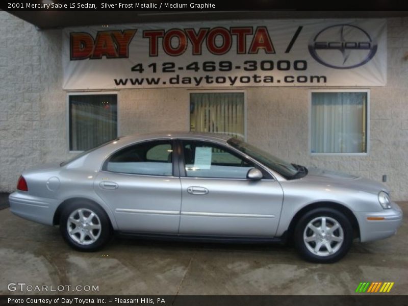 Silver Frost Metallic / Medium Graphite 2001 Mercury Sable LS Sedan