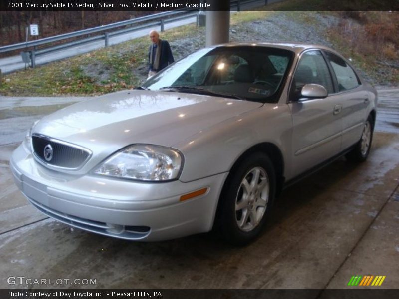 Silver Frost Metallic / Medium Graphite 2001 Mercury Sable LS Sedan