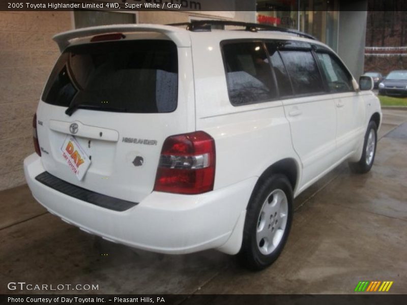 Super White / Gray 2005 Toyota Highlander Limited 4WD