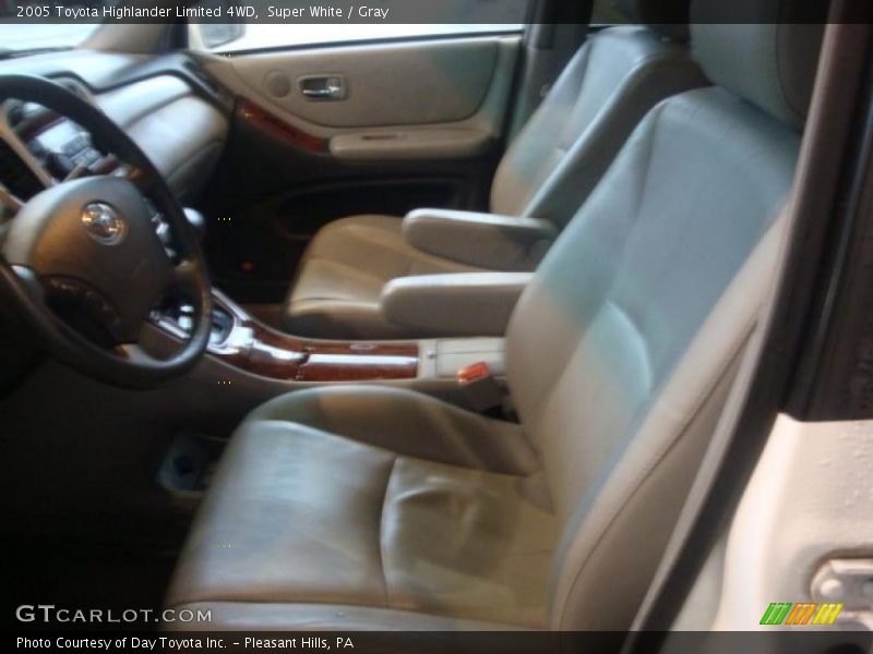 Super White / Gray 2005 Toyota Highlander Limited 4WD