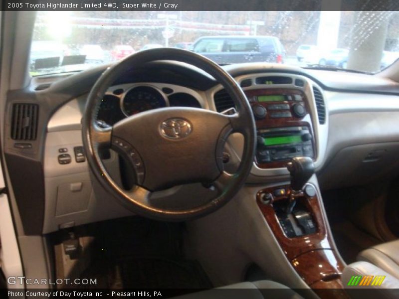 Super White / Gray 2005 Toyota Highlander Limited 4WD