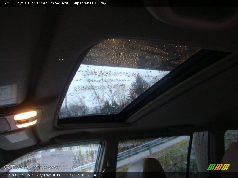 Super White / Gray 2005 Toyota Highlander Limited 4WD