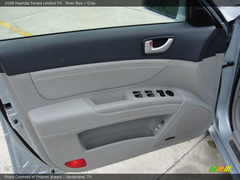 Silver Blue / Gray 2008 Hyundai Sonata Limited V6